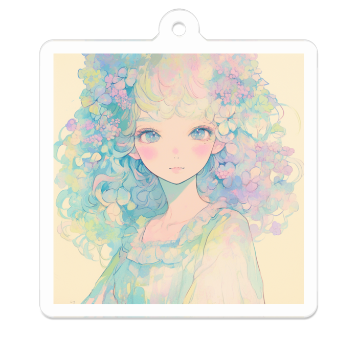 アクリルキーホルダー - 50 x 50 (mm)