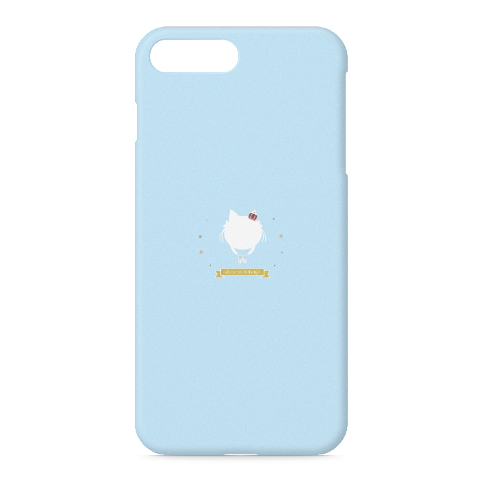 【水色×ロゴモチーフ】iPhoneケース - iPhone 7 Plus / 8 Plus - 側面あり