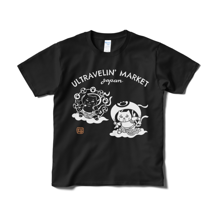 風神雷神【Tシャツ（短納期）ブラック】 - ULTRAVELIN' MARKET - BOOTH