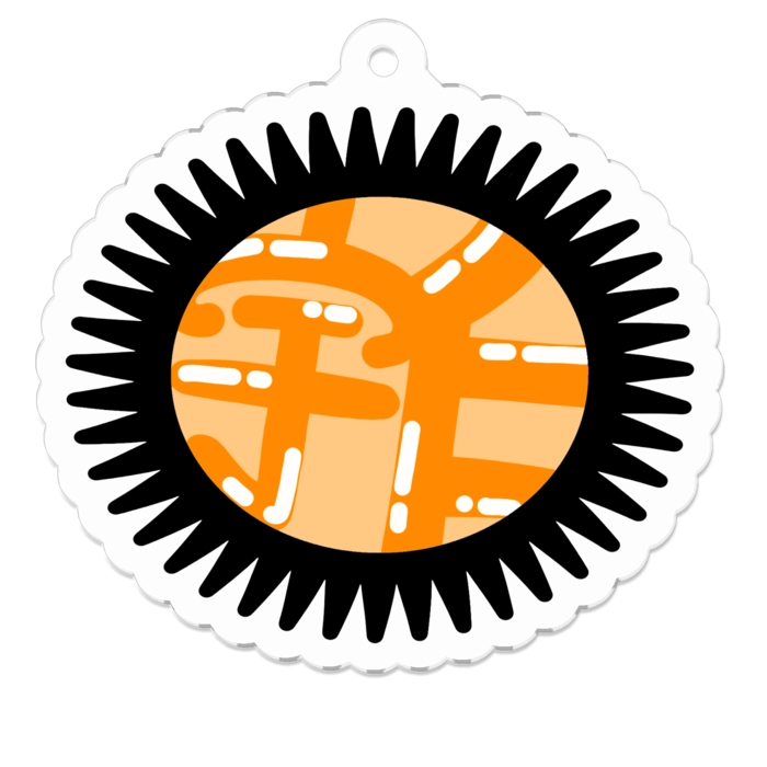 アクリルキーホルダー - 50 x 50 (mm)