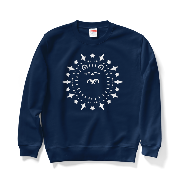 【ホワイト】スウェット - M - ネイビー