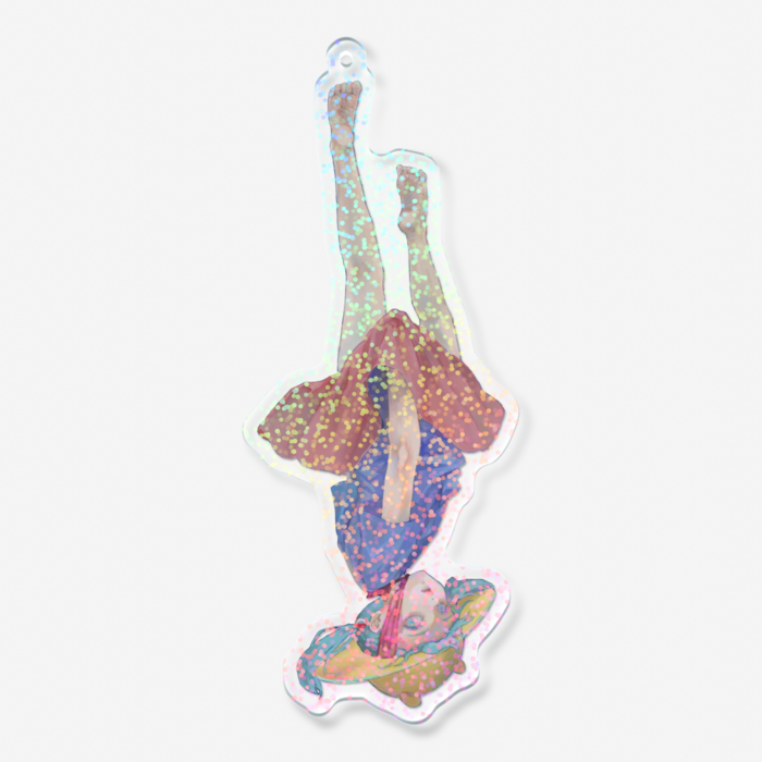 ホログラムアクリルキーホルダー - 100 × 100mm