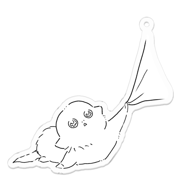 アクリルキーホルダー（コーティング） - 70 x 70 (mm)