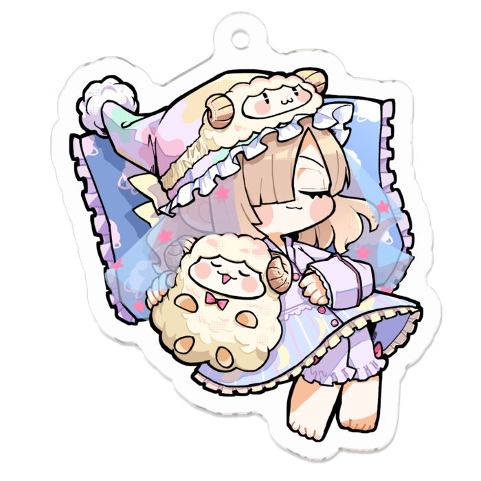 アクリルキーホルダー - 50 x 50 (mm)