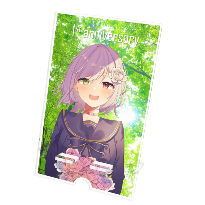 アクリルスマホスタンド - 100x160mm(ケーブル穴あり)