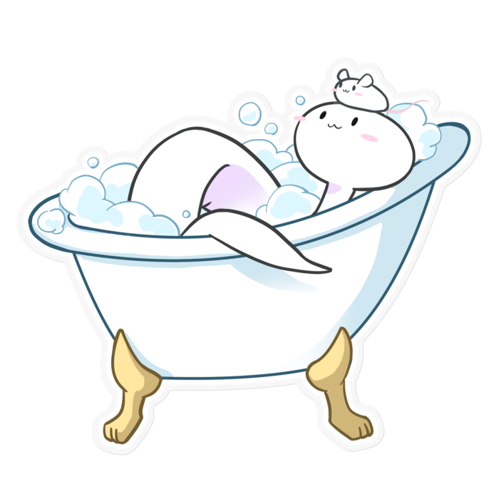 【バスタイム🛁】ボールステッカー(ホワイトウエディング) 16cm