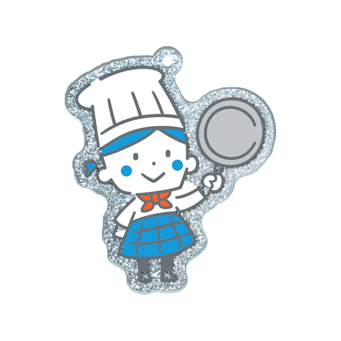 ラメアクリルキーホルダー - 50 × 50mm
