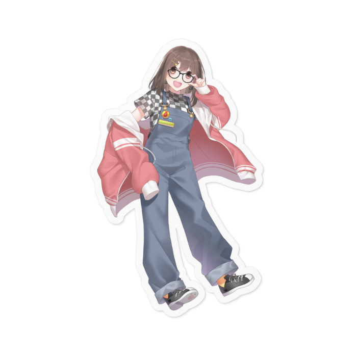 等身サイズ_ステッカー - 100 x 100 (mm)