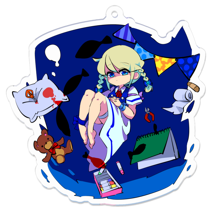 アクリルキーホルダー（コーティング） - 70 x 70 (mm)