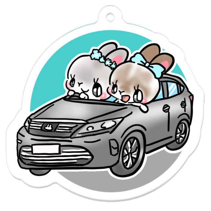 アクリルキーホルダー - 50 x 50 (mm)