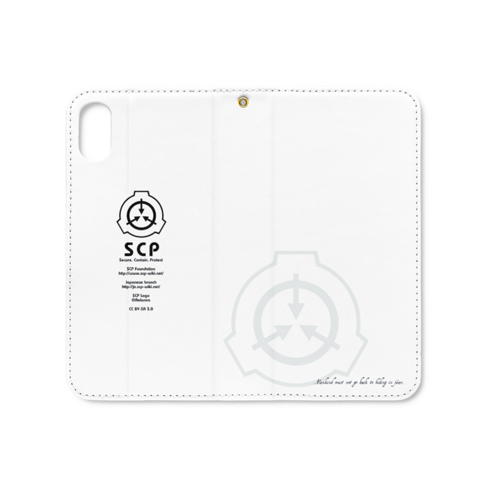 手帳型iPhoneケース(ベルトなし) - iPhone XS / X - ストラップ穴 あり