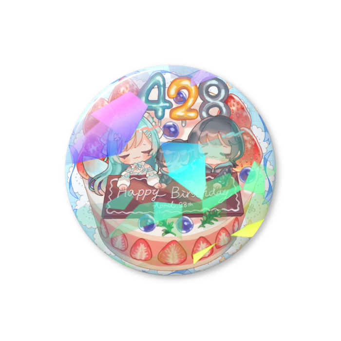 ホログラム缶バッジ - 25mm