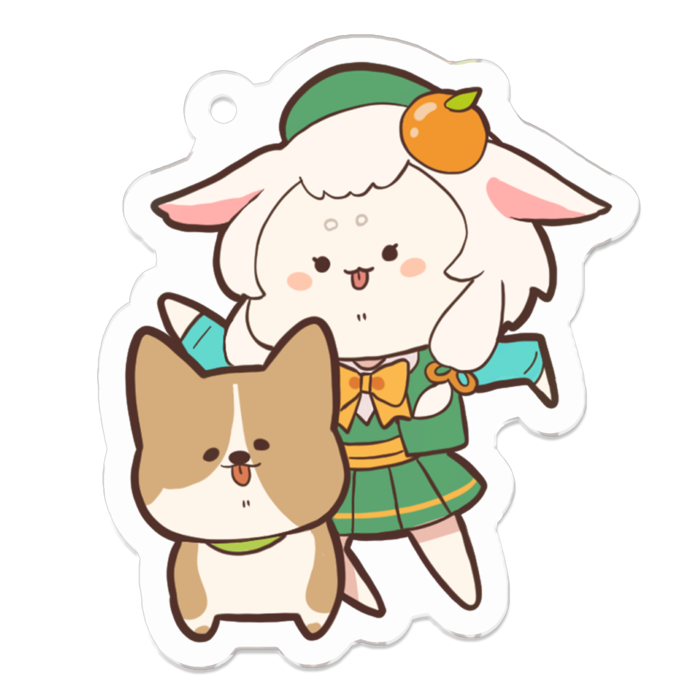 アクリルキーホルダー - 50 x 50 (mm)