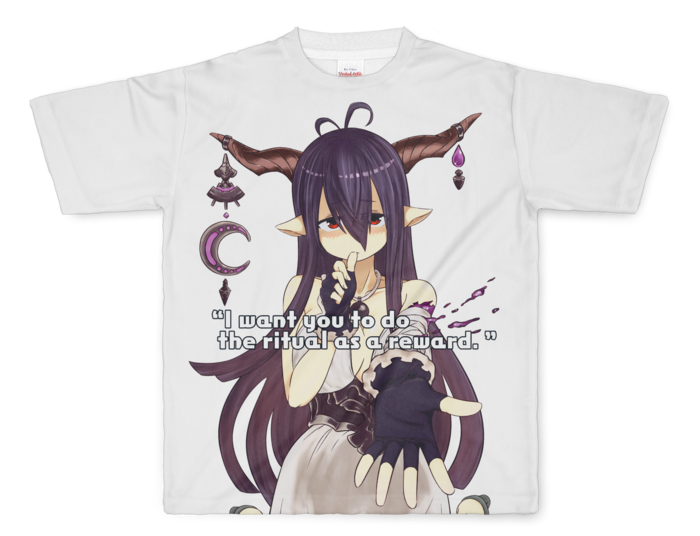 ダヌアちゃん儀式おねだりフルグラフィックtシャツ 傀儡屋 くぐつや Booth