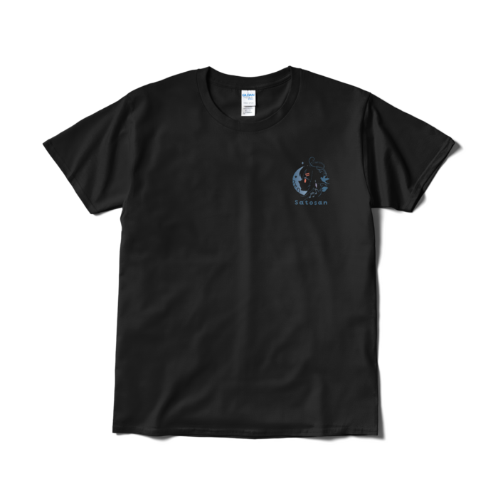 Tシャツカラーロゴ - L - ブラック