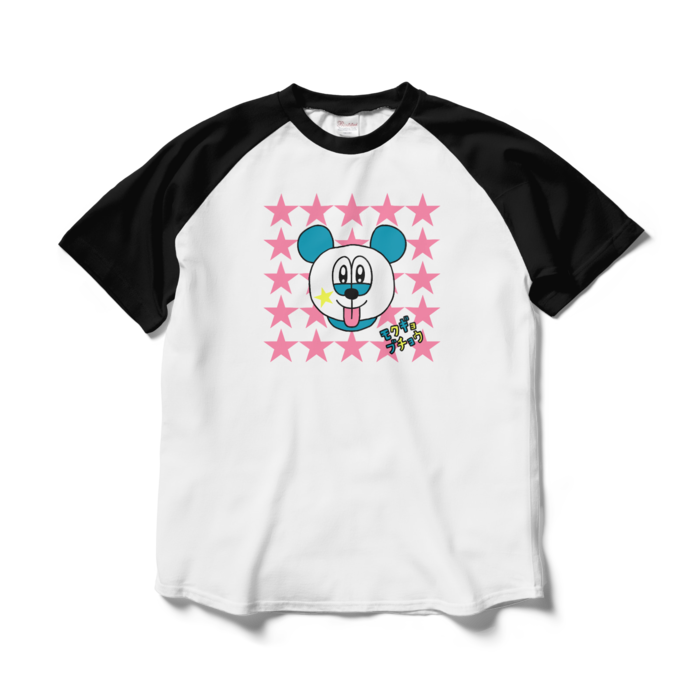 ラグランTシャツ - L - ホワイト×ブラック