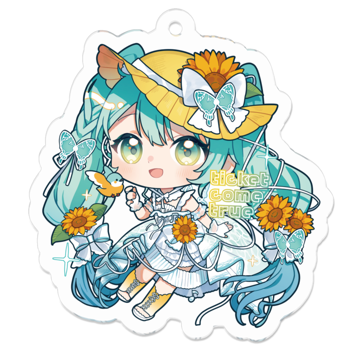 アクリルキーホルダー - 50 x 50 (mm)