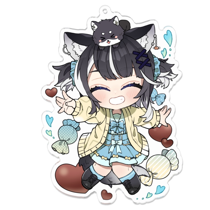 アクリルキーホルダー - 100 x 100 (mm)