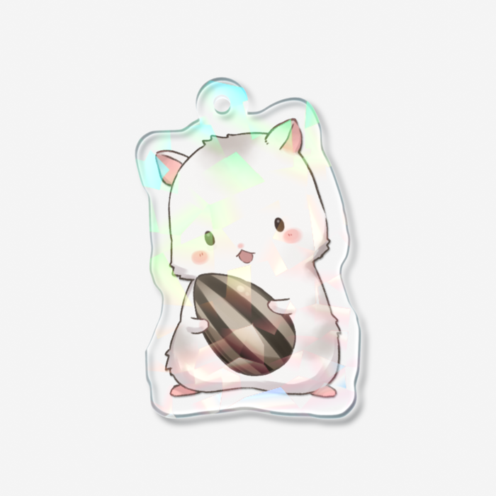 ホログラムアクリルキーホルダー - 50 × 50mm