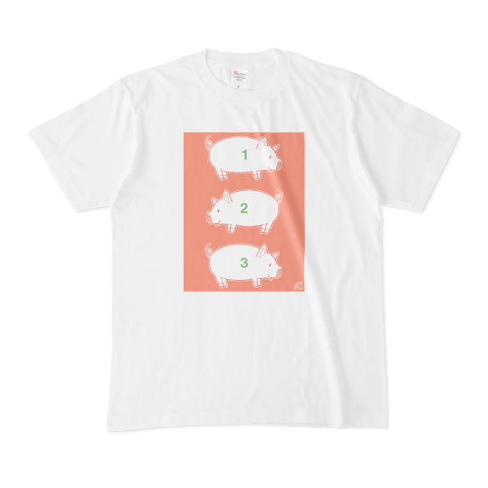 ぶたT(B) - M - 白(数字)