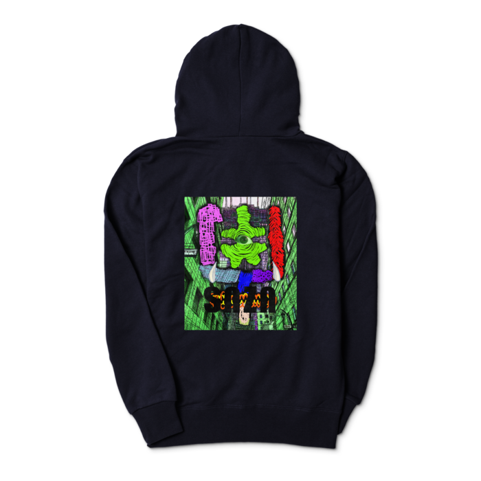 ジップパーカー - S - ネイビー