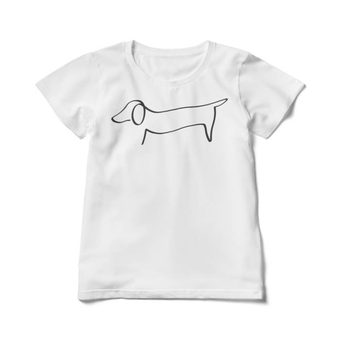 黒線ダックスT - L - ホワイト