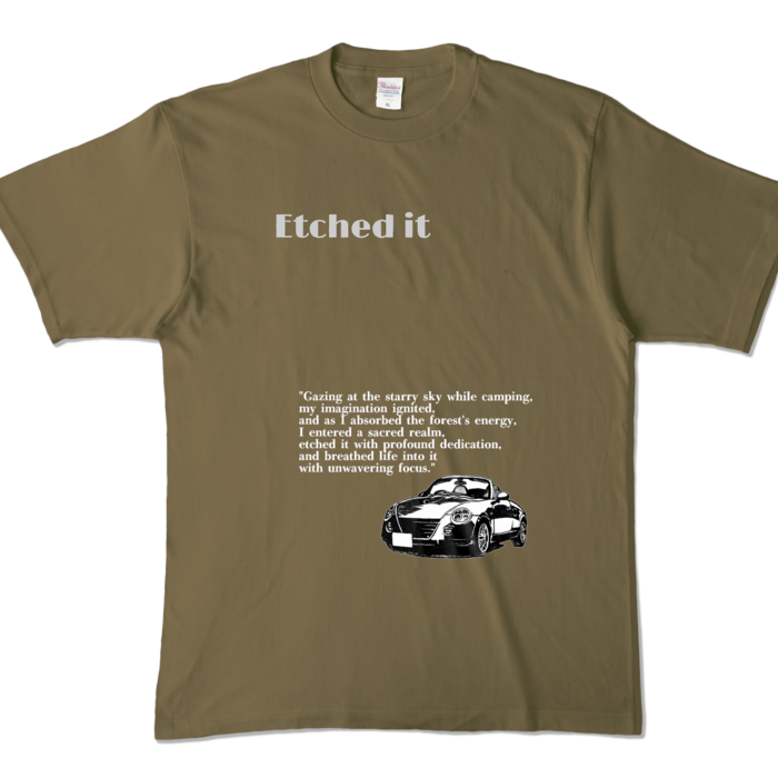カラーTシャツ - XL - オリーブ (濃色)