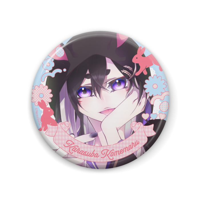 【鴉羽米丸】イースター 缶バッジ 57mm