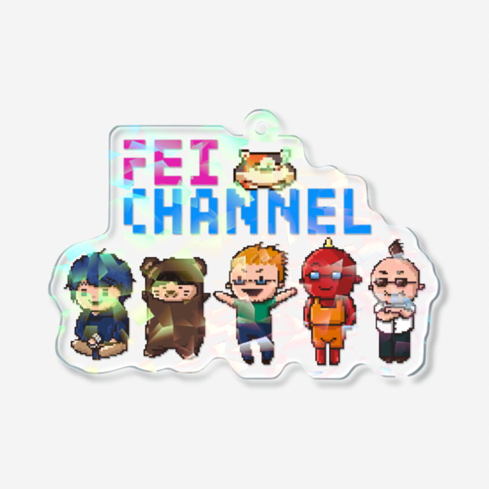 ホログラムアクリルキーホルダー - 70 × 70mm