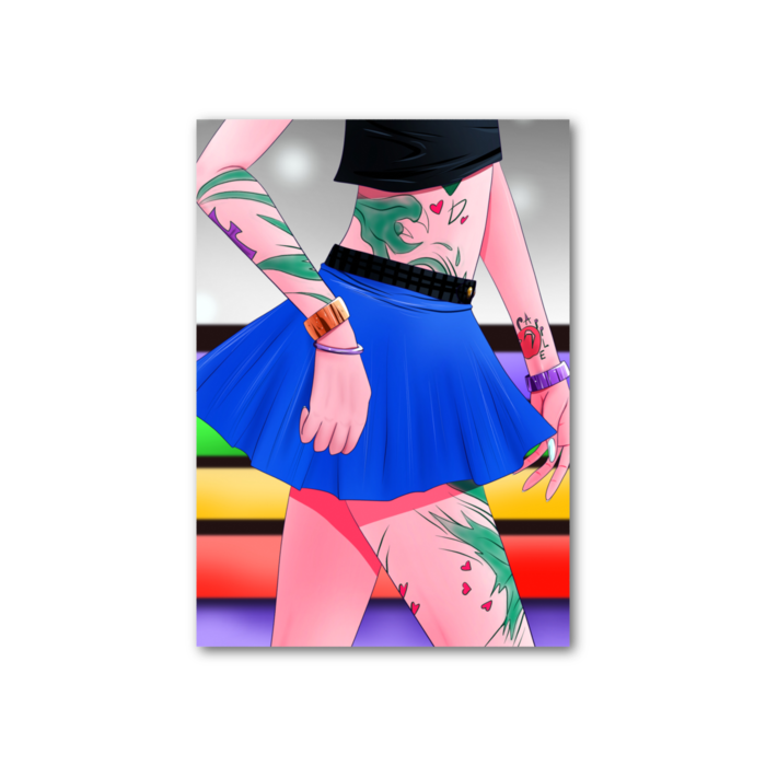 フォト風カード - 縦 - 片面