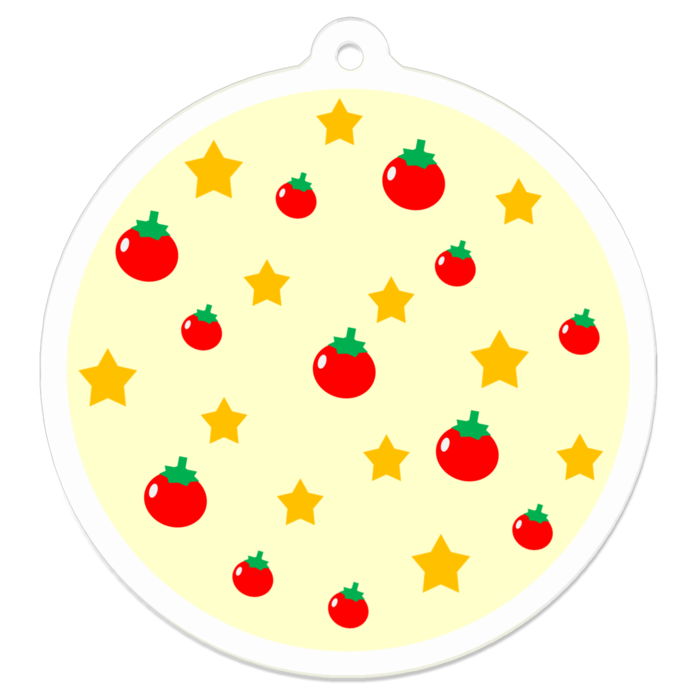 アクリルキーホルダー（コーティング） - 50 x 50 (mm)