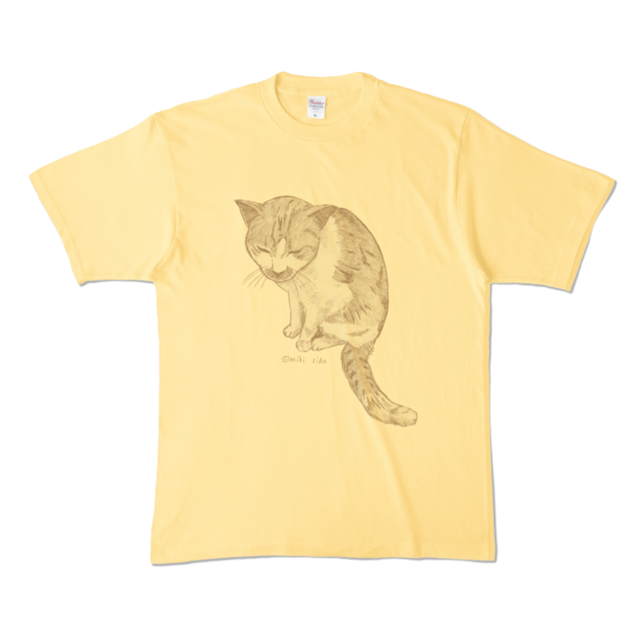 カラーTシャツ - XL - ライトイエロー (淡色)