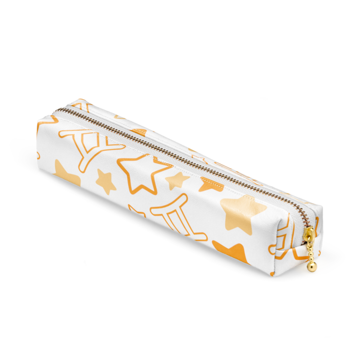 ペンケース - 20 x 4 x 4cm - ホワイト