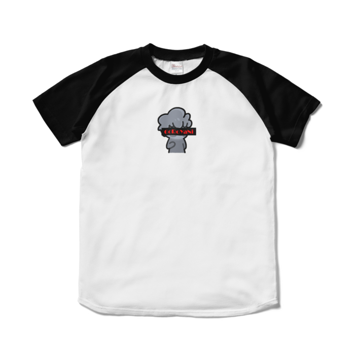 ラグランTシャツ - S - ホワイト×ブラック