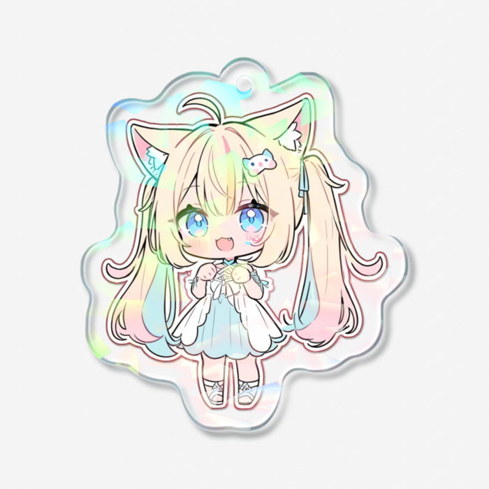 ホログラムアクリルキーホルダー - 50 × 50mm