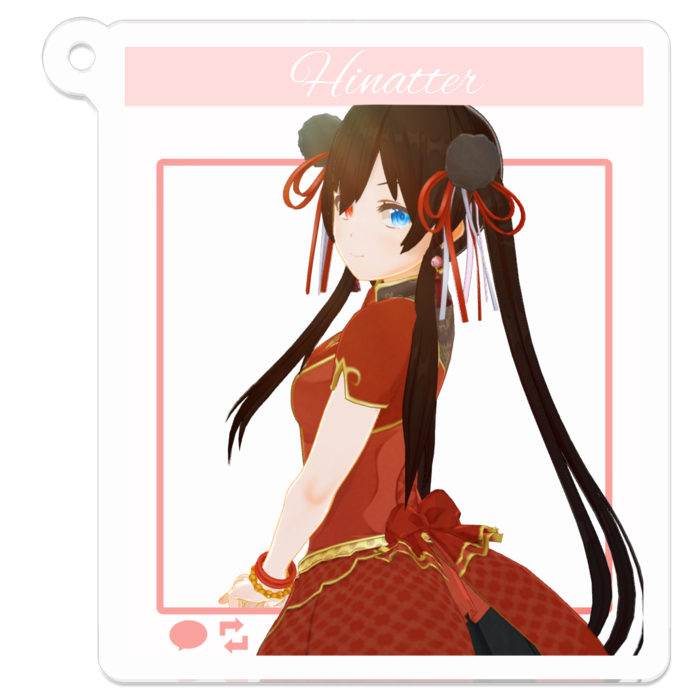 アクリルキーホルダー - 50 x 50 (mm)