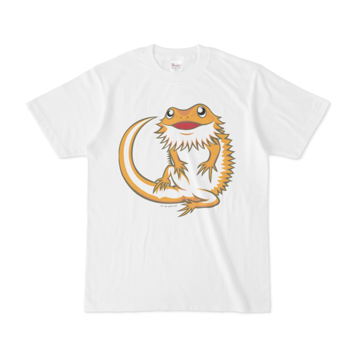 フトアゴヒゲトカゲ白tシャツ フロントプリント Dragon S Gateグッズ Booth