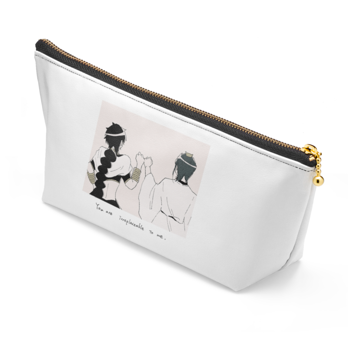 ポーチ - 長さ21.5cm / 高さ10cm - ブラック