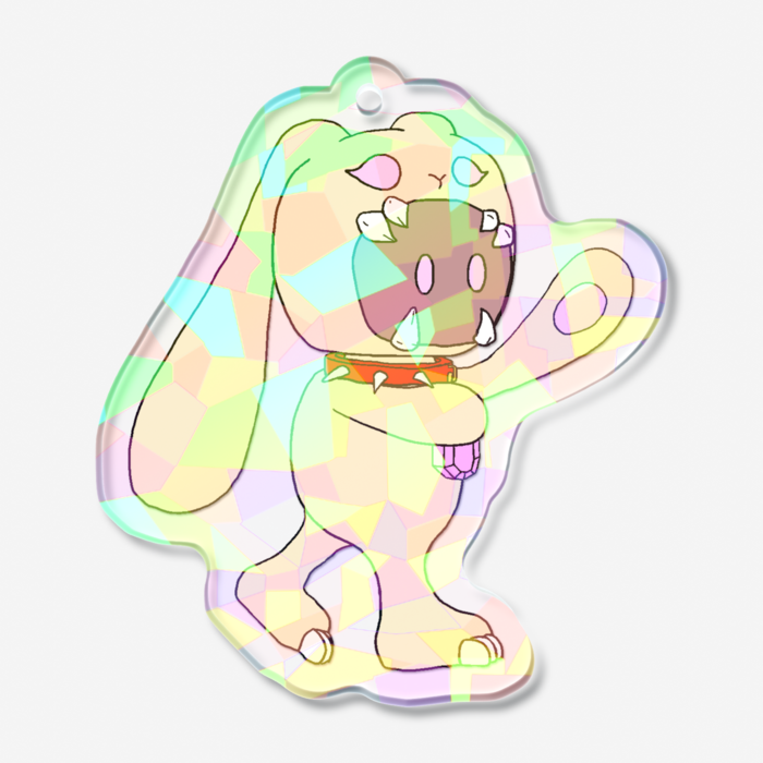 ホログラムアクリルキーホルダー - 50 × 50mm