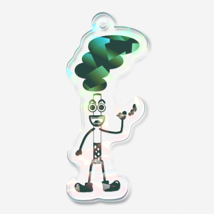 ホログラムアクリルキーホルダー - 50 × 50mm