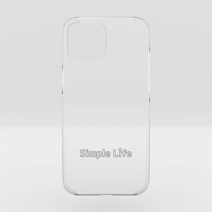 クリアiPhoneケースB　Simple Life❤　iPhone 16