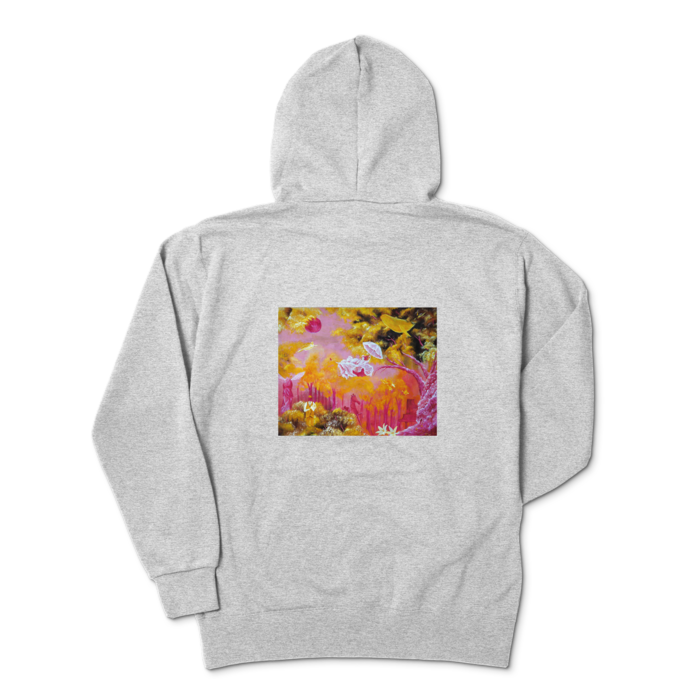 パーカー - XL - 杢グレー