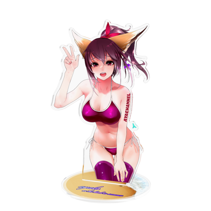 あやこひやけまえ眼鏡なしアクリルフィギュア - 160x160mm(4)