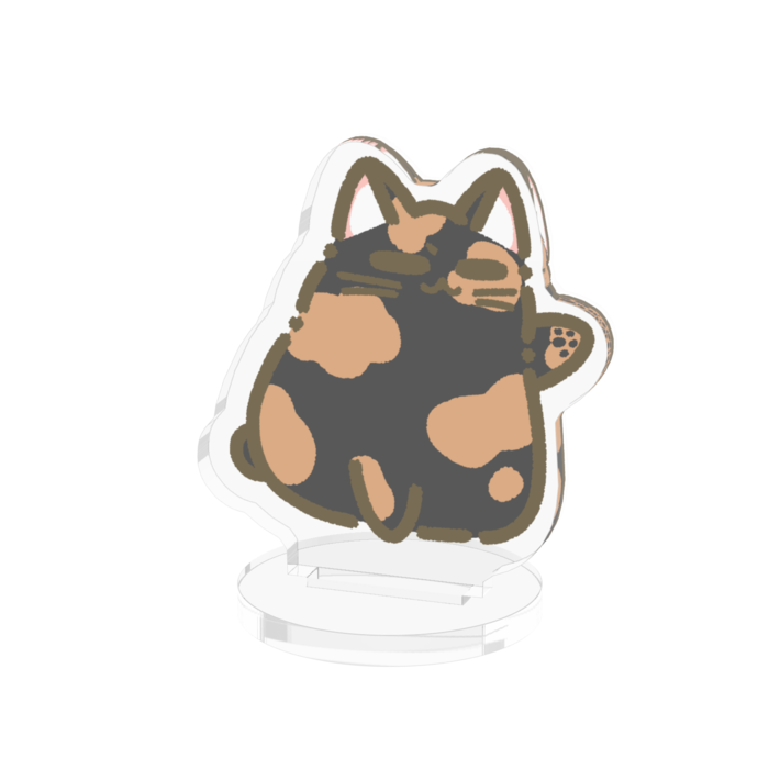 サビぽてねこアクリルフィギュア - 50x50mm