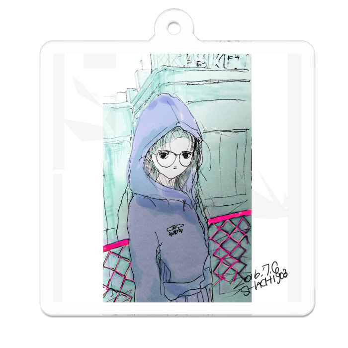 アクリルキーホルダー - 50 x 50 (mm)