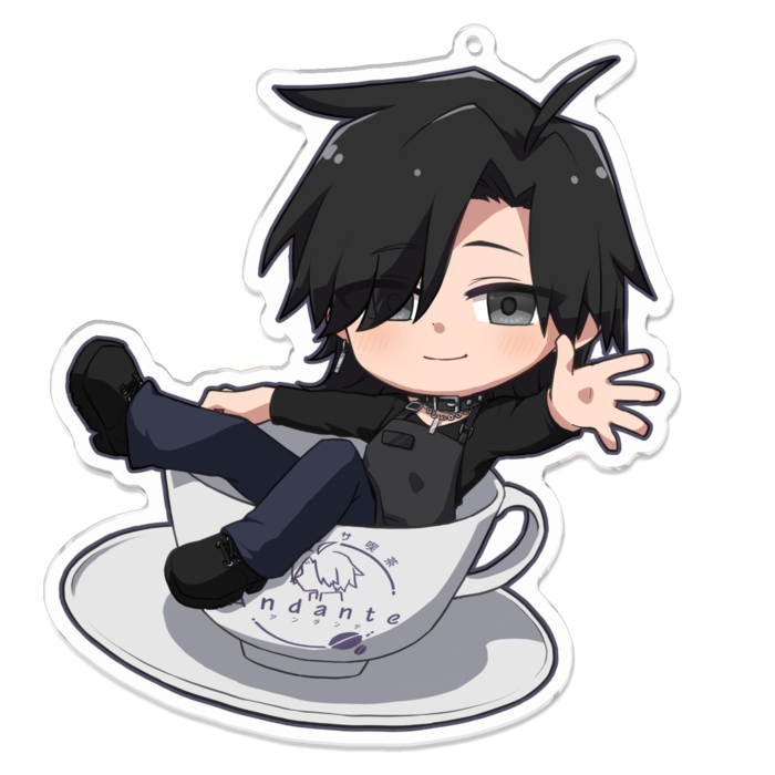 アクリルキーホルダー - 100 x 100 (mm)しめ次郎