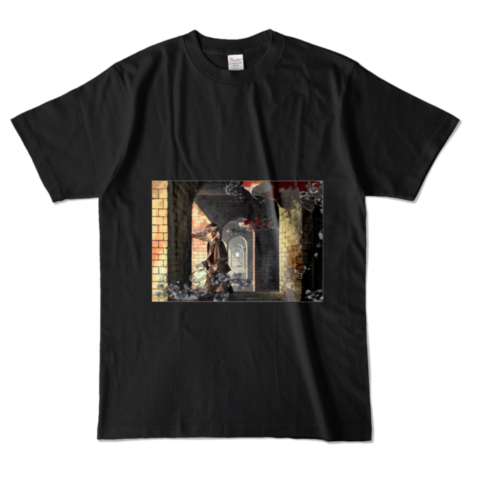 カラーTシャツ - L - ブラック (濃色)