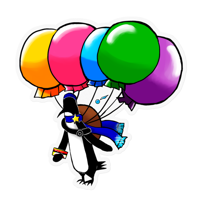 ステッカー - 100 x 100 (mm)