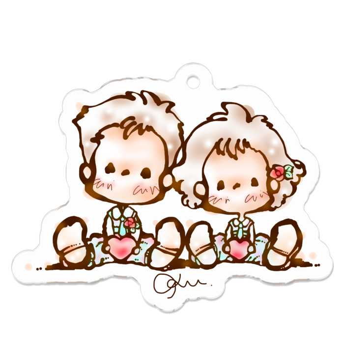 アクリルキーホルダー - 50 x 50 (mm)