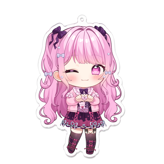 アクリルキーホルダー（コーティング） - 100 x 100 (mm)